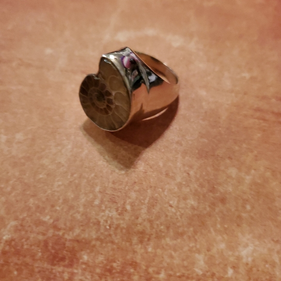 New Men's Ammolite 925 Silver Ring. - Picture 7 of 8